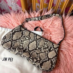 NWOT JW PEI Python Pattern Shoulder Bag